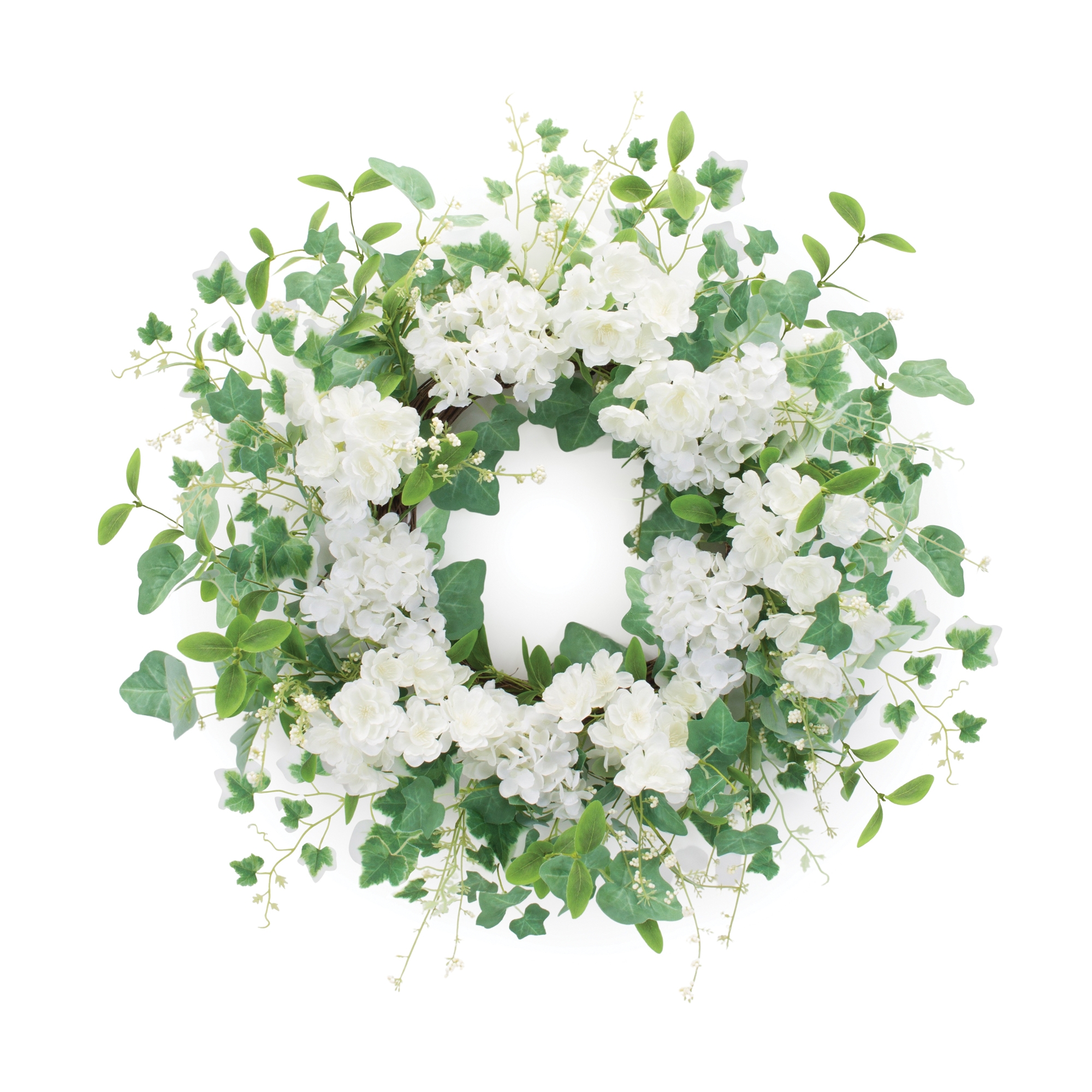 Hydrangea and Ivy Wreath 21.5