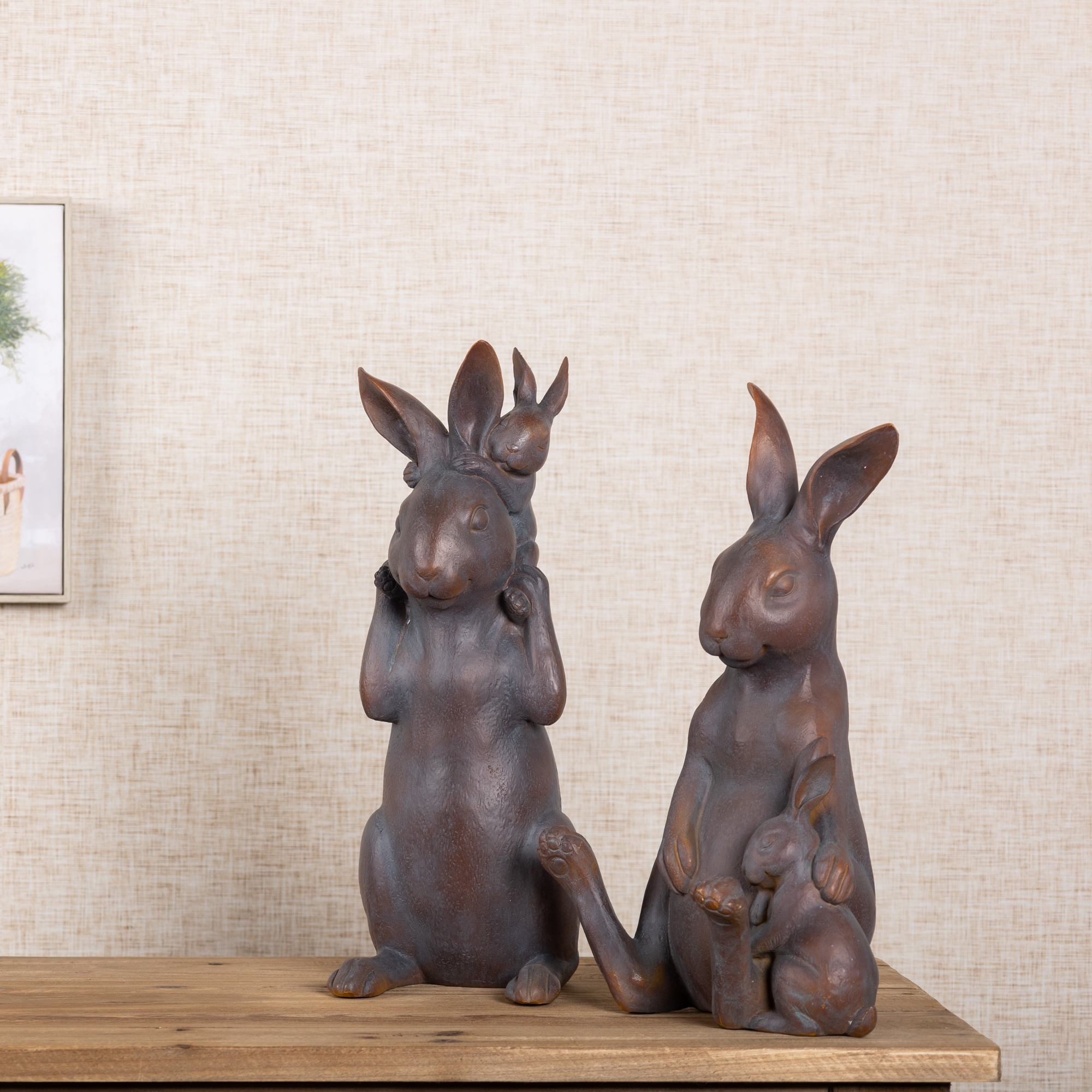 Mother and Baby Rabbit (Set of 2) 15.25