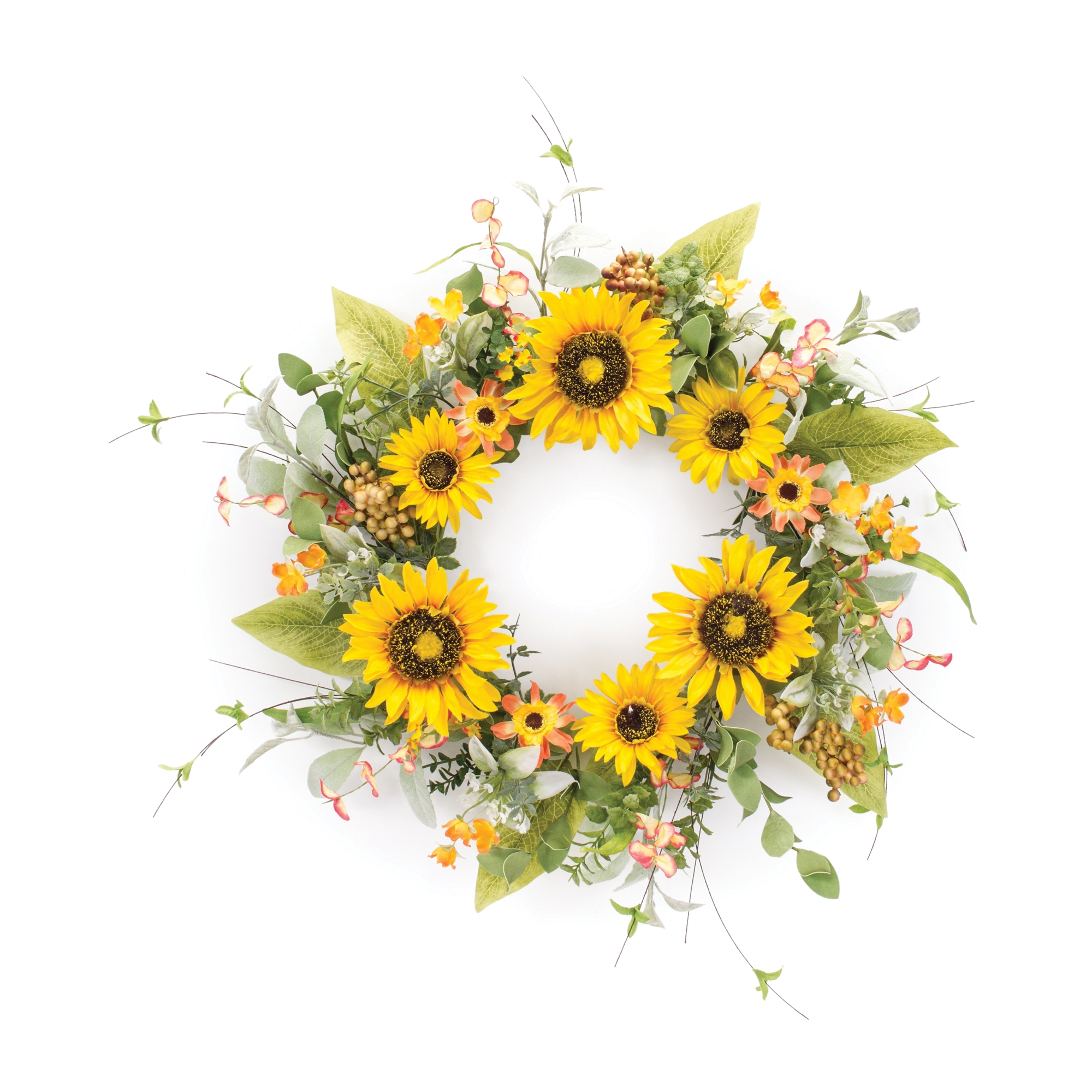 Mixed Sunflower Wreath 23